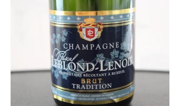 9 flessen à 37,5cl champagne Leblon-Lenoir, Brut